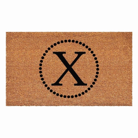 Calloway Mills Monogram Door Mat, Black, Natural, 24 in W x 36 in L 108212436X